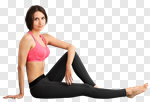 Сlipart Young sporty woman gym yoga active fitness photo cut out BillionPhotos