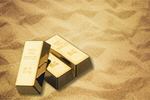 Сlipart Gold on sand Metal Finance Wealth Growth   BillionPhotos