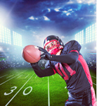 Сlipart Football Catching American Football Touchdown Playing   BillionPhotos