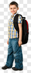 Сlipart Schoolboy Backpack Walking Elementary Student Education photo cut out BillionPhotos