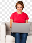Сlipart Laptop Computer Women Internet People photo cut out BillionPhotos