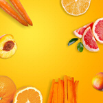 Сlipart food apricot background carrot citrus   BillionPhotos