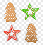 Сlipart food cake star dessert gingerbread photo cut out BillionPhotos