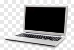 Сlipart Laptop Computer White Isolated Open photo cut out BillionPhotos