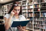 Сlipart library reading person people woman   BillionPhotos