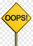 Сlipart Problems oops Sign Road Sign Danger 3d cut out BillionPhotos