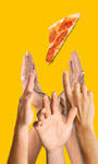 Сlipart pizza hand creative reach slice   BillionPhotos