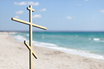 Сlipart easter beach cross purple sea   BillionPhotos