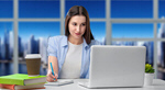 Сlipart laptop professional happy businesswoman browsing   BillionPhotos