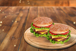 Сlipart burger cheese hamburger sausage background   BillionPhotos