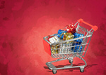 Сlipart Christmas Shopping Gift Shopping Cart Retail   BillionPhotos