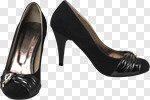 Сlipart High Heels Shoe Black High Up Tall photo cut out BillionPhotos