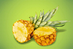 Сlipart ananas closeup fruit background bright   BillionPhotos