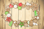 Сlipart gingerbread white paper background closeup   BillionPhotos
