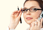 Сlipart Women Glasses Telephone Mobile Phone Business   BillionPhotos