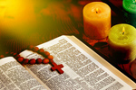 Сlipart ascetic bible book burning candle   BillionPhotos