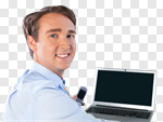 Сlipart Computer Men Business Laptop Businessman photo cut out BillionPhotos