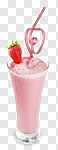 Сlipart Smoothie Milk Shake Strawberry Milk Drink photo cut out BillionPhotos
