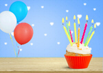 Сlipart background birthday cupcake sprinkles baked   BillionPhotos