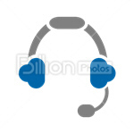 Сlipart Headphones Music Listening Sound Audio Equipment vector icon cut out BillionPhotos