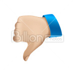 Сlipart thumbs down rejection rudeness human hand negativity vector icon cut out BillionPhotos