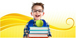 Сlipart apple back to school beginning book boy   BillionPhotos