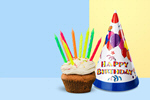Сlipart birthday cake candle confetti cupcake   BillionPhotos