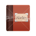 Сlipart book address note notes notebook vector icon cut out BillionPhotos