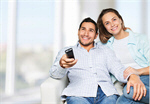 Сlipart Watching TV Couple Remote Control Watching Sofa   BillionPhotos
