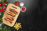 Сlipart christmas sausage roasted background barbecue   BillionPhotos