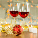 Сlipart Christmas Wine Table Illuminated Candle photo  BillionPhotos