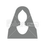 Сlipart Avatar Icon silhouette Female User vector icon cut out BillionPhotos