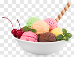 Сlipart ice cream icecream bowl green photo cut out BillionPhotos