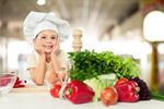 Сlipart kid chef fruit vegetarian table   BillionPhotos