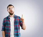 Сlipart point head man think guy   BillionPhotos