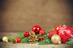 Сlipart x-mas decoration ball red background   BillionPhotos