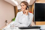 Сlipart Telephone Women Computer Office Business   BillionPhotos