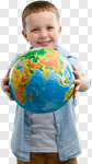 Сlipart globe kid school student glasses photo cut out BillionPhotos