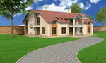 Сlipart House Residential Structure Real Estate Luxury Building Exterior 3d  BillionPhotos