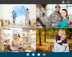 Сlipart virtual quarantine answer call app display application computer   BillionPhotos