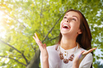 Сlipart laughing exercise woman happy jumping   BillionPhotos