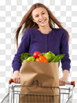 Сlipart Healthy Eating Groceries Shopping Women Healthy Lifestyle photo cut out BillionPhotos