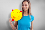 Сlipart emoticon emoji smile happy girl   BillionPhotos