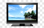 Сlipart Television Computer Monitor Flat Screen Liquid-Crystal Display High-definition Television 3d cut out BillionPhotos