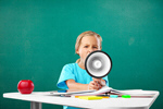 Сlipart child funny megaphone news blackboard   BillionPhotos