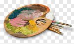 Сlipart Palette Paintbrush Paint Art and Craft Equipment Color Image photo cut out BillionPhotos