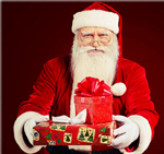 Сlipart Santa Claus Christmas Gift Holiday2010 Isolated   BillionPhotos