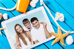 Сlipart family on beach summer sea photography tablet   BillionPhotos