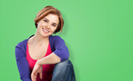 Сlipart background green female woman young   BillionPhotos