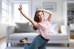 Сlipart happy woman home fit female   BillionPhotos
